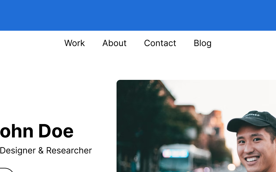 Visible Desktop Navigation